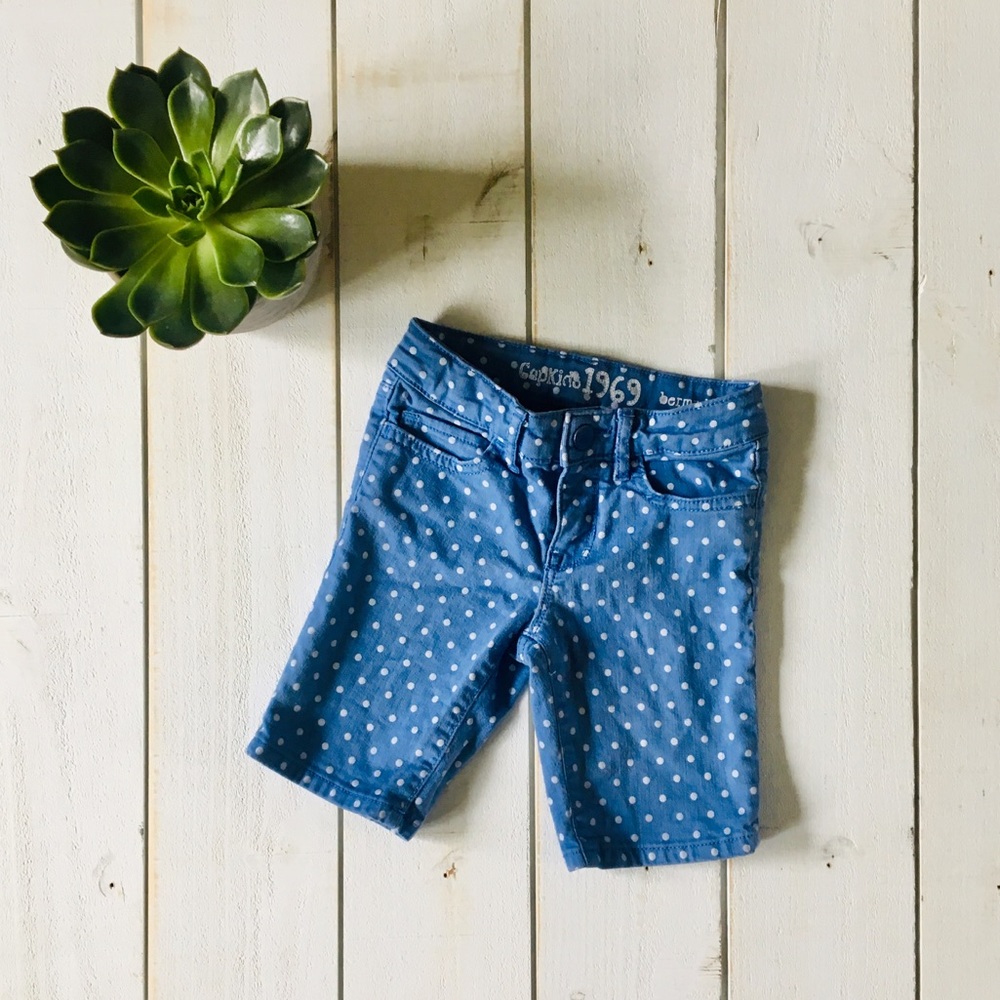 Girls Gap 1969 polka dot Bermuda short